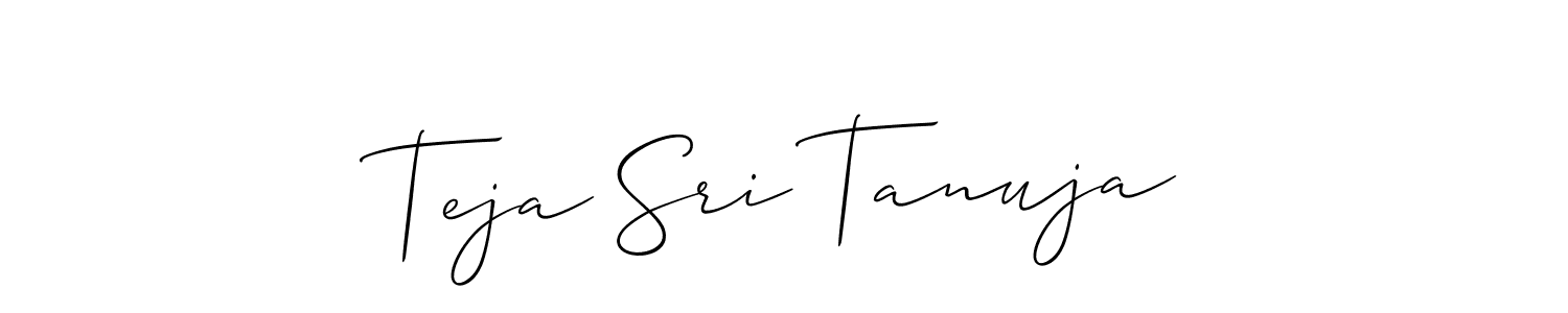 See photos of Teja Sri Tanuja official signature by Spectra . Check more albums & portfolios. Read reviews & check more about Allison_Script font. Teja Sri Tanuja signature style 2 images and pictures png