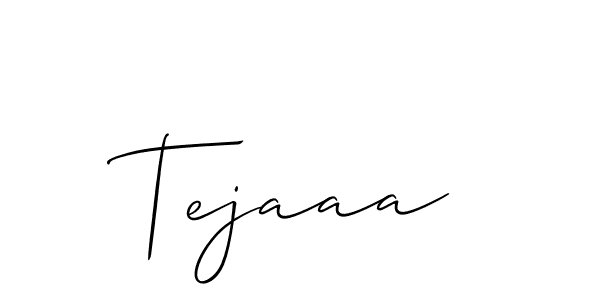 You should practise on your own different ways (Allison_Script) to write your name (Tejaaa) in signature. don't let someone else do it for you. Tejaaa signature style 2 images and pictures png