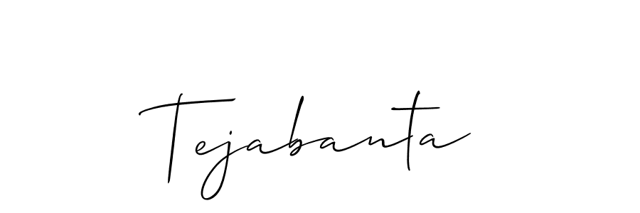 Also we have Tejabanta name is the best signature style. Create professional handwritten signature collection using Allison_Script autograph style. Tejabanta signature style 2 images and pictures png
