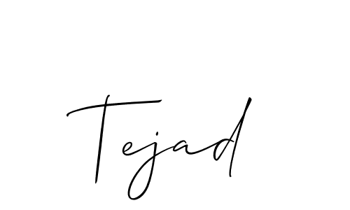 It looks lik you need a new signature style for name Tejad. Design unique handwritten (Allison_Script) signature with our free signature maker in just a few clicks. Tejad signature style 2 images and pictures png