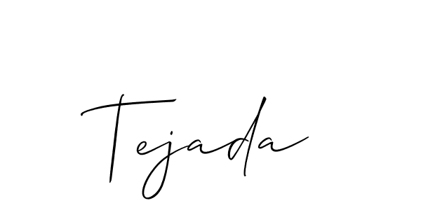 The best way (Allison_Script) to make a short signature is to pick only two or three words in your name. The name Tejada include a total of six letters. For converting this name. Tejada signature style 2 images and pictures png