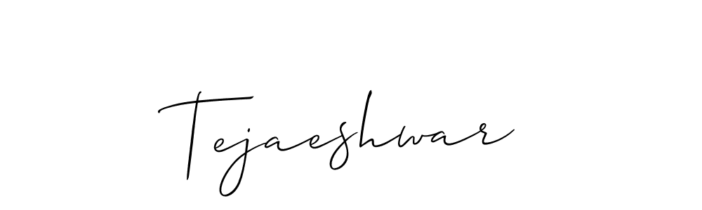 It looks lik you need a new signature style for name Tejaeshwar. Design unique handwritten (Allison_Script) signature with our free signature maker in just a few clicks. Tejaeshwar signature style 2 images and pictures png