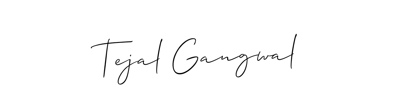 Make a beautiful signature design for name Tejal Gangwal. Use this online signature maker to create a handwritten signature for free. Tejal Gangwal signature style 2 images and pictures png