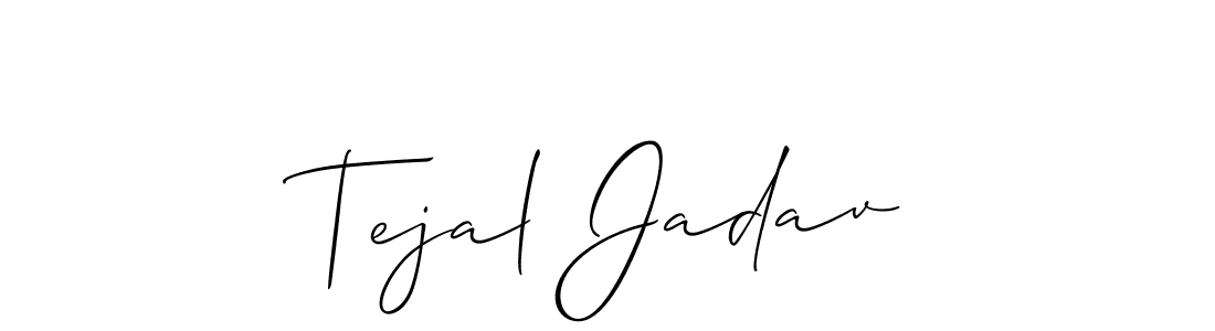 How to Draw Tejal Jadav signature style? Allison_Script is a latest design signature styles for name Tejal Jadav. Tejal Jadav signature style 2 images and pictures png