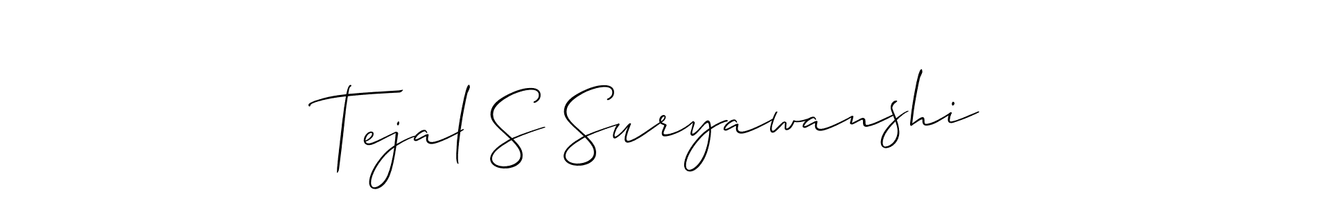 Best and Professional Signature Style for Tejal S Suryawanshi. Allison_Script Best Signature Style Collection. Tejal S Suryawanshi signature style 2 images and pictures png