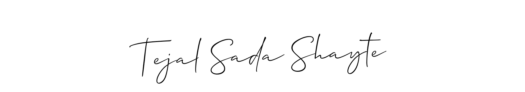 Design your own signature with our free online signature maker. With this signature software, you can create a handwritten (Allison_Script) signature for name Tejal Sada Shayte. Tejal Sada Shayte signature style 2 images and pictures png