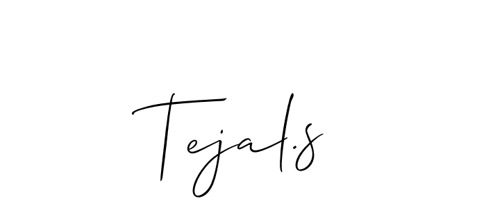 Also You can easily find your signature by using the search form. We will create Tejal.s name handwritten signature images for you free of cost using Allison_Script sign style. Tejal.s signature style 2 images and pictures png