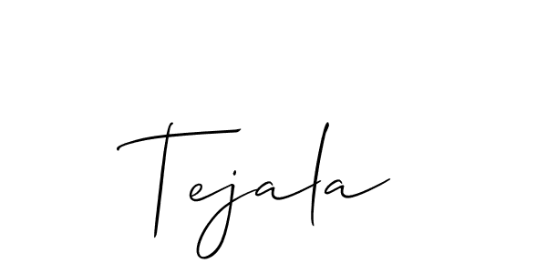 It looks lik you need a new signature style for name Tejala. Design unique handwritten (Allison_Script) signature with our free signature maker in just a few clicks. Tejala signature style 2 images and pictures png