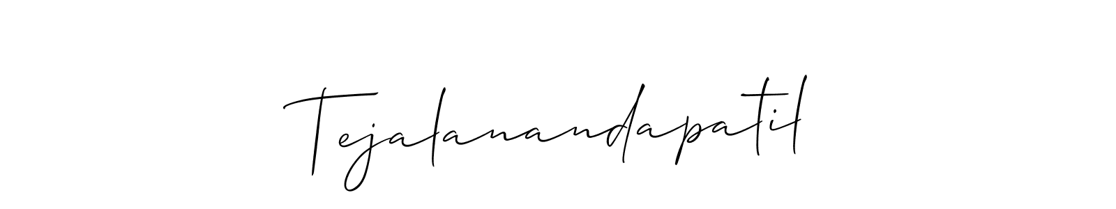 if you are searching for the best signature style for your name Tejalanandapatil. so please give up your signature search. here we have designed multiple signature styles  using Allison_Script. Tejalanandapatil signature style 2 images and pictures png