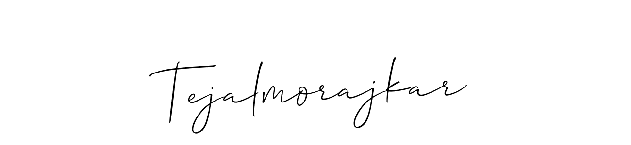 You should practise on your own different ways (Allison_Script) to write your name (Tejalmorajkar) in signature. don't let someone else do it for you. Tejalmorajkar signature style 2 images and pictures png