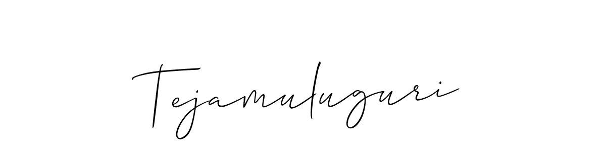 Also we have Tejamuluguri name is the best signature style. Create professional handwritten signature collection using Allison_Script autograph style. Tejamuluguri signature style 2 images and pictures png