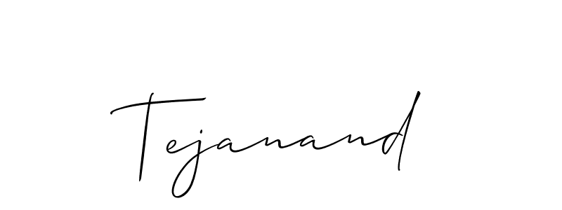 Similarly Allison_Script is the best handwritten signature design. Signature creator online .You can use it as an online autograph creator for name Tejanand. Tejanand signature style 2 images and pictures png