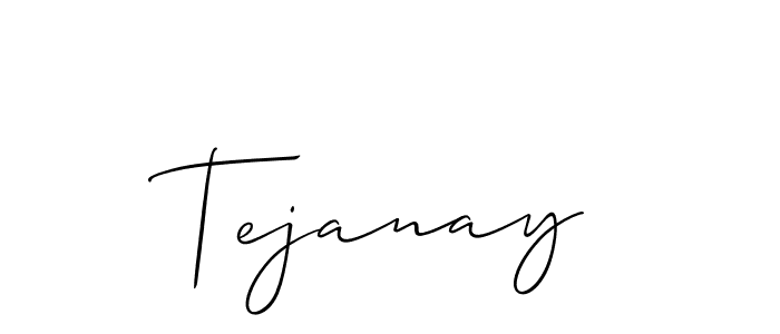 Use a signature maker to create a handwritten signature online. With this signature software, you can design (Allison_Script) your own signature for name Tejanay. Tejanay signature style 2 images and pictures png