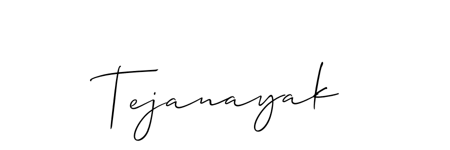 Also we have Tejanayak name is the best signature style. Create professional handwritten signature collection using Allison_Script autograph style. Tejanayak signature style 2 images and pictures png