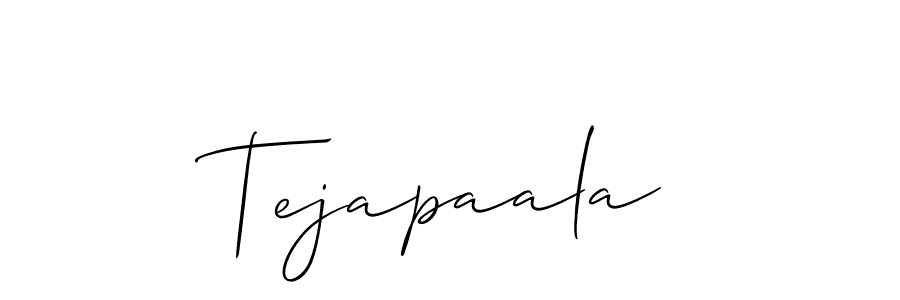 Similarly Allison_Script is the best handwritten signature design. Signature creator online .You can use it as an online autograph creator for name Tejapaala. Tejapaala signature style 2 images and pictures png