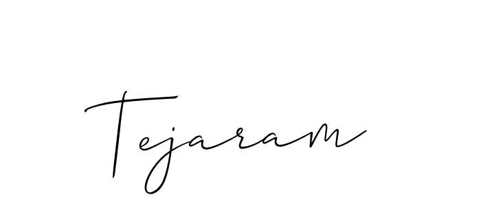 How to make Tejaram signature? Allison_Script is a professional autograph style. Create handwritten signature for Tejaram name. Tejaram signature style 2 images and pictures png