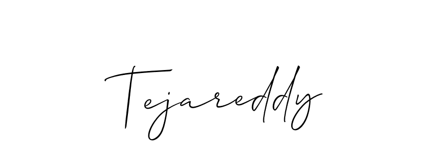 Create a beautiful signature design for name Tejareddy. With this signature (Allison_Script) fonts, you can make a handwritten signature for free. Tejareddy signature style 2 images and pictures png