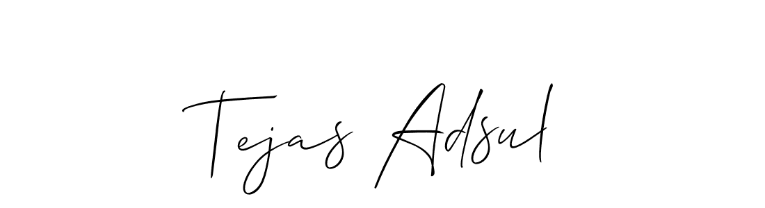 Tejas Adsul stylish signature style. Best Handwritten Sign (Allison_Script) for my name. Handwritten Signature Collection Ideas for my name Tejas Adsul. Tejas Adsul signature style 2 images and pictures png