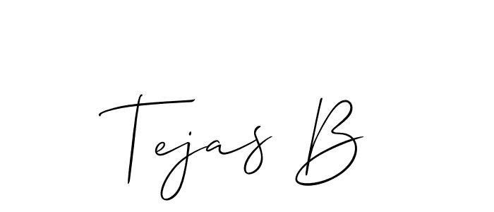 You should practise on your own different ways (Allison_Script) to write your name (Tejas B) in signature. don't let someone else do it for you. Tejas B signature style 2 images and pictures png