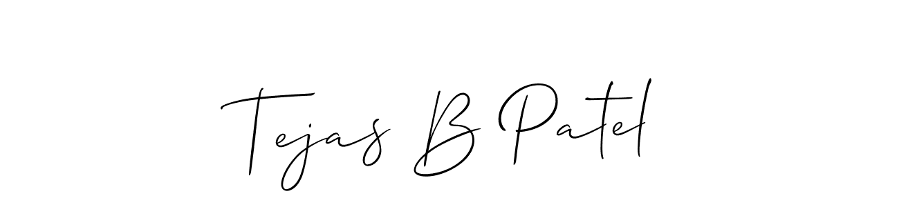 You should practise on your own different ways (Allison_Script) to write your name (Tejas B Patel) in signature. don't let someone else do it for you. Tejas B Patel signature style 2 images and pictures png
