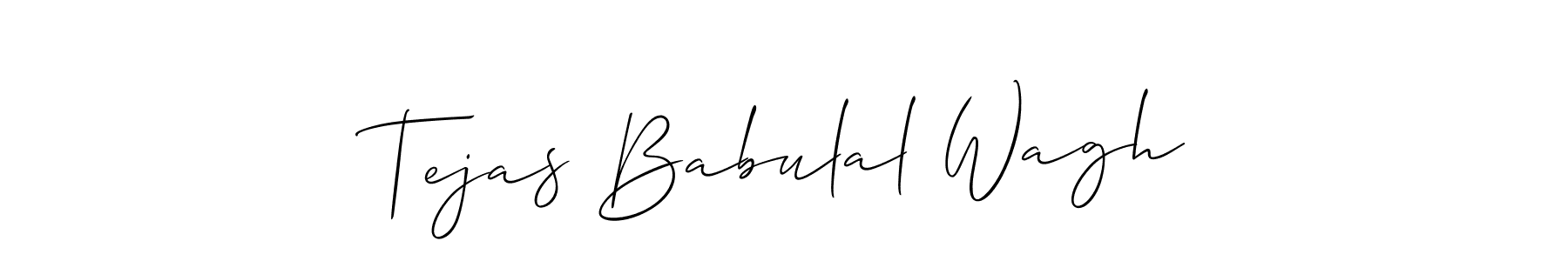 You should practise on your own different ways (Allison_Script) to write your name (Tejas Babulal Wagh) in signature. don't let someone else do it for you. Tejas Babulal Wagh signature style 2 images and pictures png