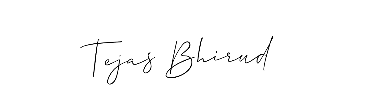 Use a signature maker to create a handwritten signature online. With this signature software, you can design (Allison_Script) your own signature for name Tejas Bhirud. Tejas Bhirud signature style 2 images and pictures png