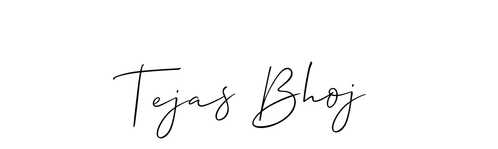 Also we have Tejas Bhoj name is the best signature style. Create professional handwritten signature collection using Allison_Script autograph style. Tejas Bhoj signature style 2 images and pictures png