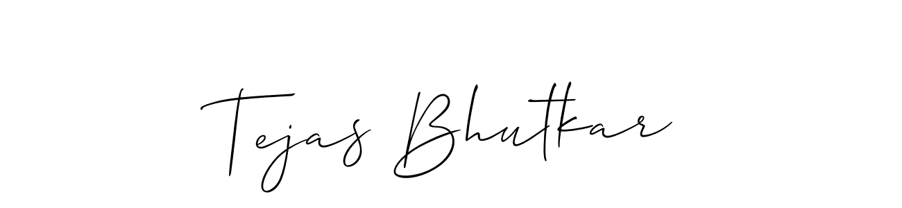 Also You can easily find your signature by using the search form. We will create Tejas Bhutkar name handwritten signature images for you free of cost using Allison_Script sign style. Tejas Bhutkar signature style 2 images and pictures png