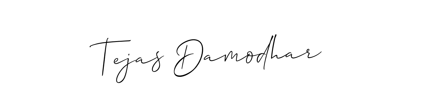 Make a beautiful signature design for name Tejas Damodhar. Use this online signature maker to create a handwritten signature for free. Tejas Damodhar signature style 2 images and pictures png