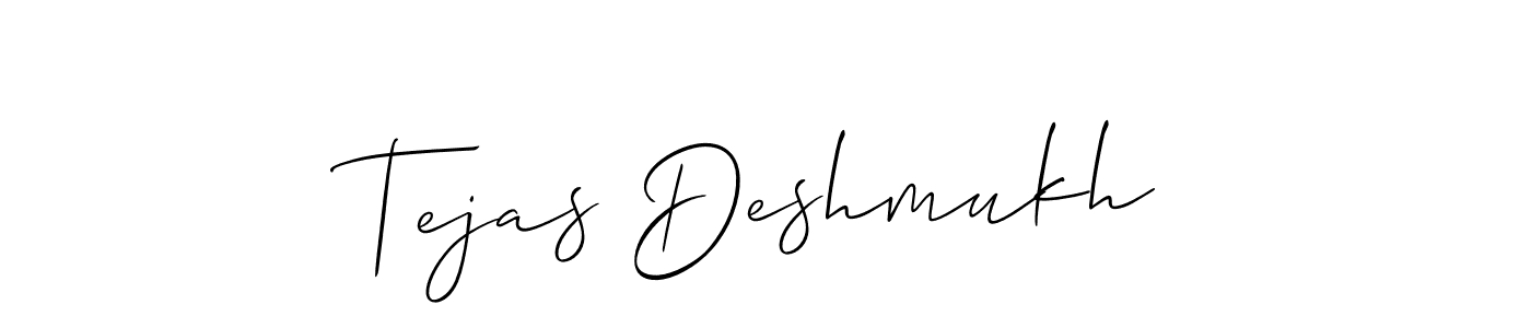 Similarly Allison_Script is the best handwritten signature design. Signature creator online .You can use it as an online autograph creator for name Tejas Deshmukh. Tejas Deshmukh signature style 2 images and pictures png