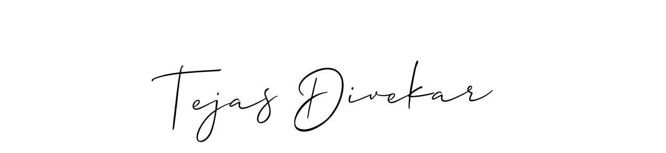 Make a beautiful signature design for name Tejas Divekar. Use this online signature maker to create a handwritten signature for free. Tejas Divekar signature style 2 images and pictures png