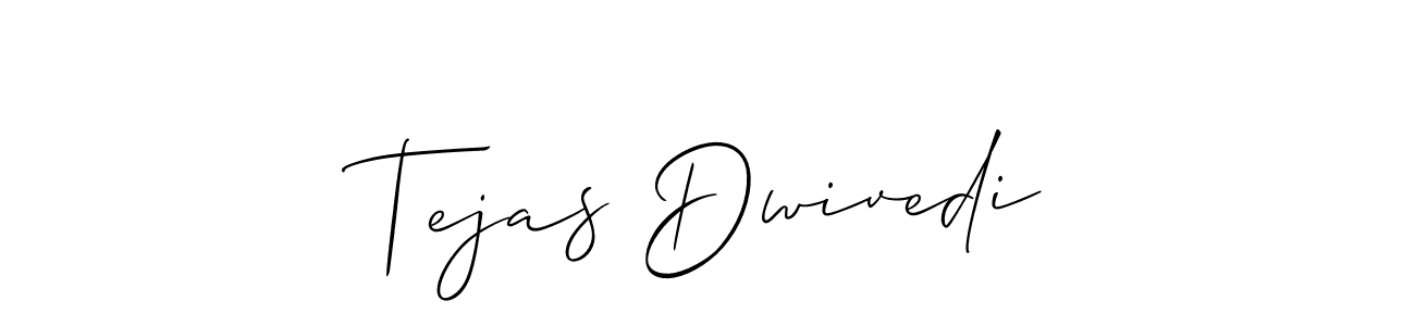 Use a signature maker to create a handwritten signature online. With this signature software, you can design (Allison_Script) your own signature for name Tejas Dwivedi. Tejas Dwivedi signature style 2 images and pictures png