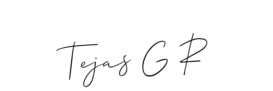 Best and Professional Signature Style for Tejas G R. Allison_Script Best Signature Style Collection. Tejas G R signature style 2 images and pictures png