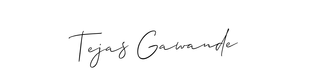 if you are searching for the best signature style for your name Tejas Gawande. so please give up your signature search. here we have designed multiple signature styles  using Allison_Script. Tejas Gawande signature style 2 images and pictures png