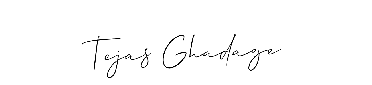 How to Draw Tejas Ghadage signature style? Allison_Script is a latest design signature styles for name Tejas Ghadage. Tejas Ghadage signature style 2 images and pictures png