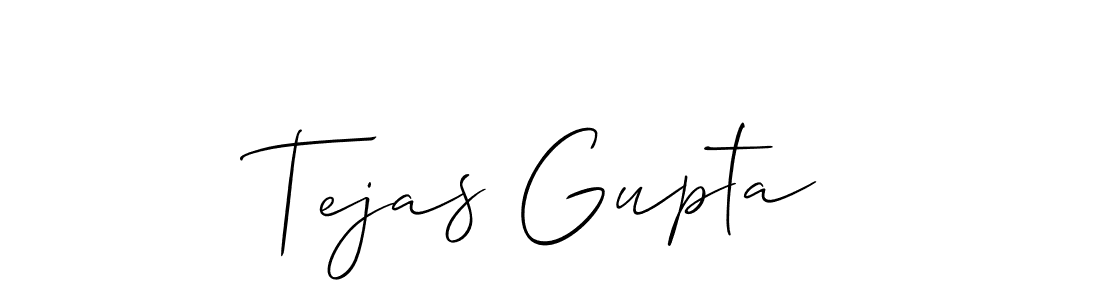 You should practise on your own different ways (Allison_Script) to write your name (Tejas Gupta) in signature. don't let someone else do it for you. Tejas Gupta signature style 2 images and pictures png