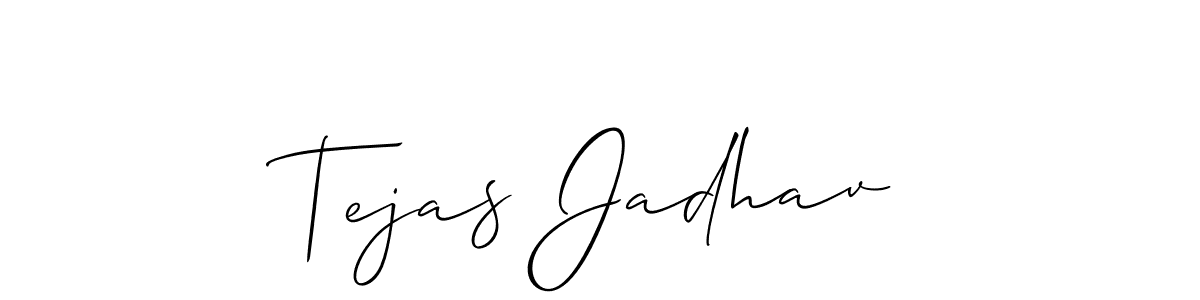 This is the best signature style for the Tejas Jadhav name. Also you like these signature font (Allison_Script). Mix name signature. Tejas Jadhav signature style 2 images and pictures png