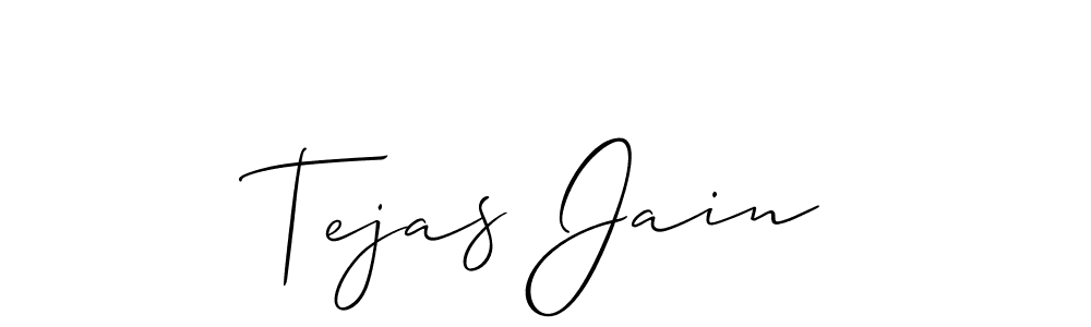 It looks lik you need a new signature style for name Tejas Jain. Design unique handwritten (Allison_Script) signature with our free signature maker in just a few clicks. Tejas Jain signature style 2 images and pictures png
