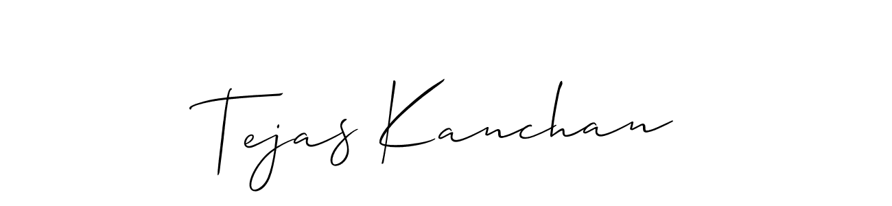 Tejas Kanchan stylish signature style. Best Handwritten Sign (Allison_Script) for my name. Handwritten Signature Collection Ideas for my name Tejas Kanchan. Tejas Kanchan signature style 2 images and pictures png