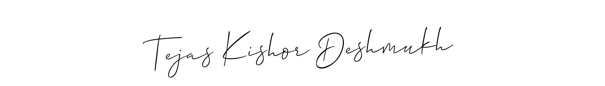 Allison_Script is a professional signature style that is perfect for those who want to add a touch of class to their signature. It is also a great choice for those who want to make their signature more unique. Get Tejas Kishor Deshmukh name to fancy signature for free. Tejas Kishor Deshmukh signature style 2 images and pictures png