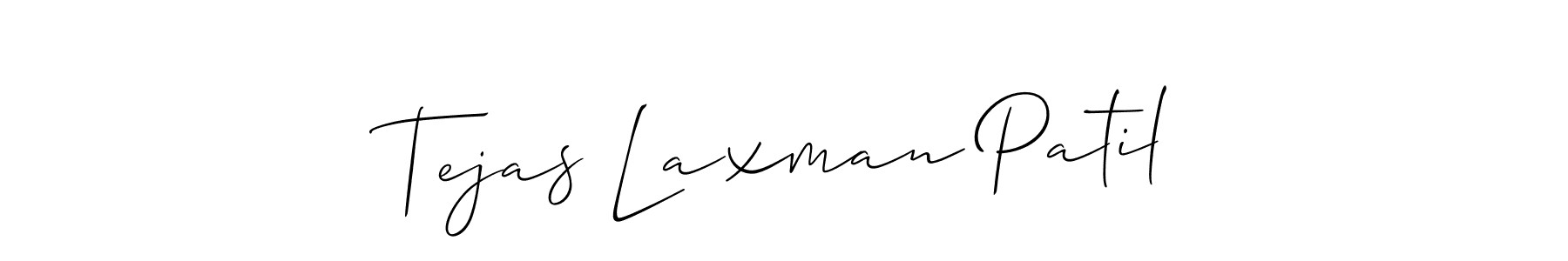 You should practise on your own different ways (Allison_Script) to write your name (Tejas Laxman Patil) in signature. don't let someone else do it for you. Tejas Laxman Patil signature style 2 images and pictures png