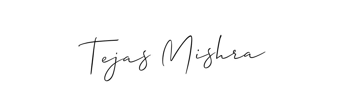 How to make Tejas Mishra signature? Allison_Script is a professional autograph style. Create handwritten signature for Tejas Mishra name. Tejas Mishra signature style 2 images and pictures png