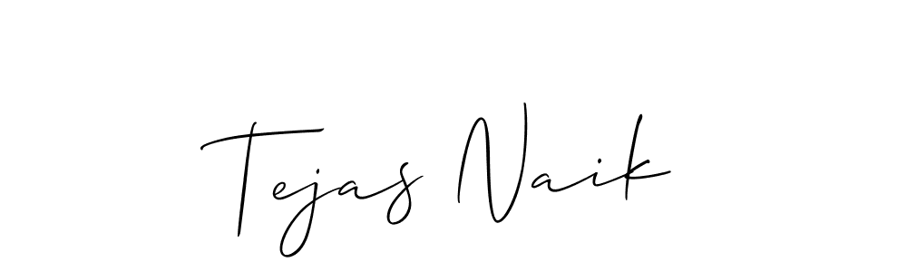 Design your own signature with our free online signature maker. With this signature software, you can create a handwritten (Allison_Script) signature for name Tejas Naik. Tejas Naik signature style 2 images and pictures png
