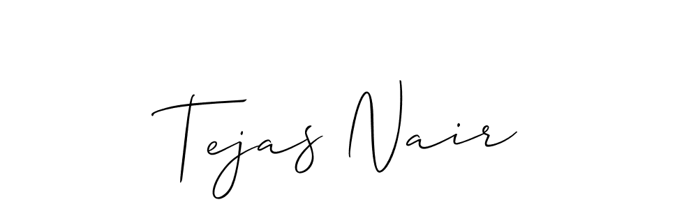 It looks lik you need a new signature style for name Tejas Nair. Design unique handwritten (Allison_Script) signature with our free signature maker in just a few clicks. Tejas Nair signature style 2 images and pictures png