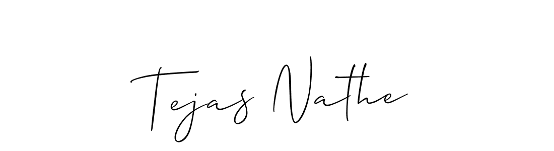 How to Draw Tejas Nathe signature style? Allison_Script is a latest design signature styles for name Tejas Nathe. Tejas Nathe signature style 2 images and pictures png