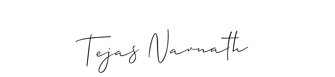 How to make Tejas Navnath signature? Allison_Script is a professional autograph style. Create handwritten signature for Tejas Navnath name. Tejas Navnath signature style 2 images and pictures png