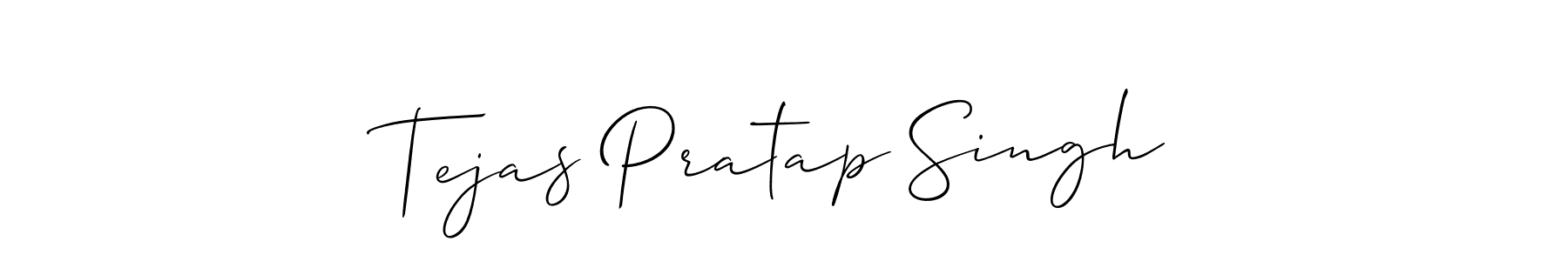 Tejas Pratap Singh stylish signature style. Best Handwritten Sign (Allison_Script) for my name. Handwritten Signature Collection Ideas for my name Tejas Pratap Singh. Tejas Pratap Singh signature style 2 images and pictures png