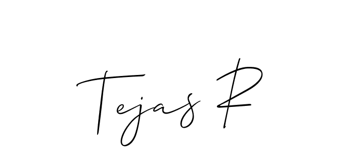 Similarly Allison_Script is the best handwritten signature design. Signature creator online .You can use it as an online autograph creator for name Tejas R. Tejas R signature style 2 images and pictures png