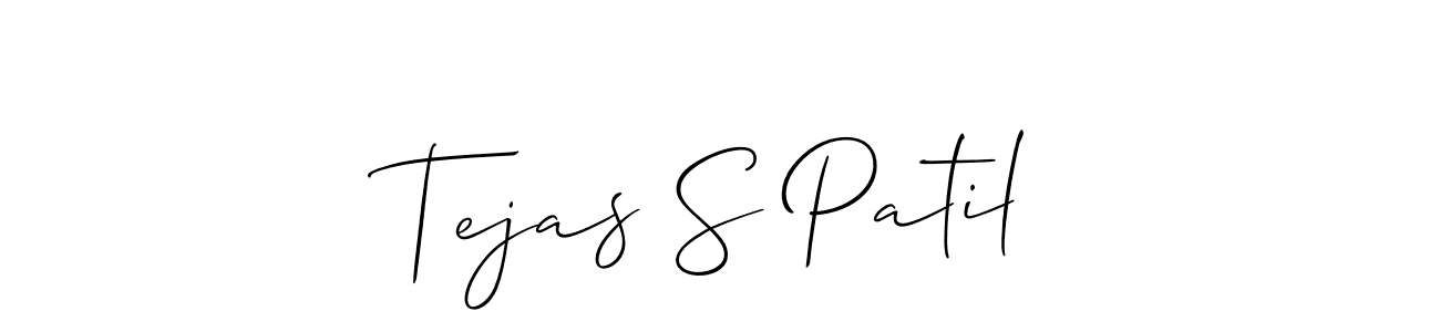 if you are searching for the best signature style for your name Tejas S Patil. so please give up your signature search. here we have designed multiple signature styles  using Allison_Script. Tejas S Patil signature style 2 images and pictures png