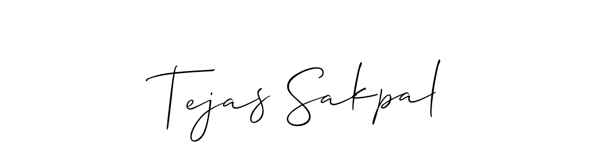 You should practise on your own different ways (Allison_Script) to write your name (Tejas Sakpal) in signature. don't let someone else do it for you. Tejas Sakpal signature style 2 images and pictures png